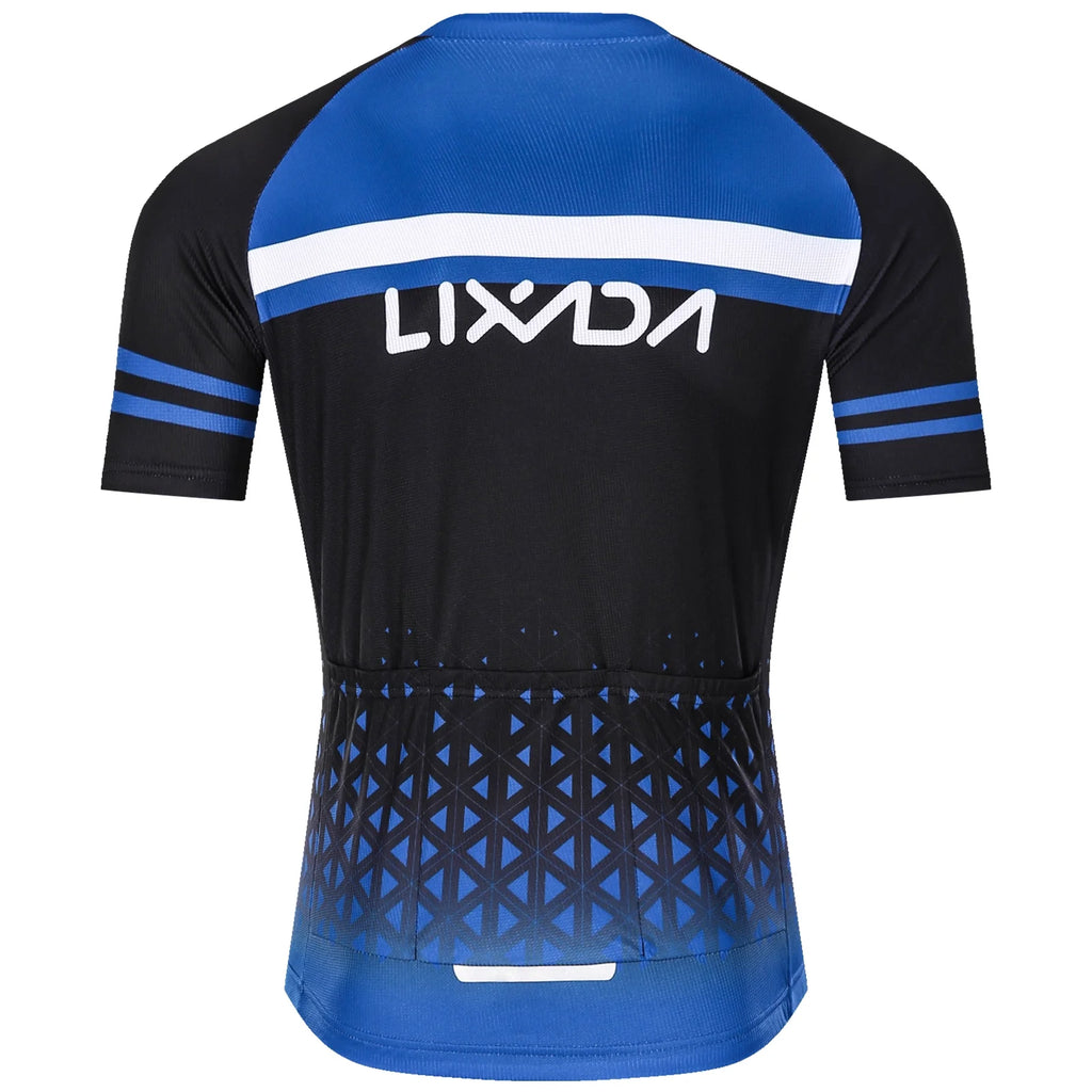 Men Cycling Jersey Set Breathable Quick-Dry Short Sleeve Padded Shorts MTB Outfit Set N9195
