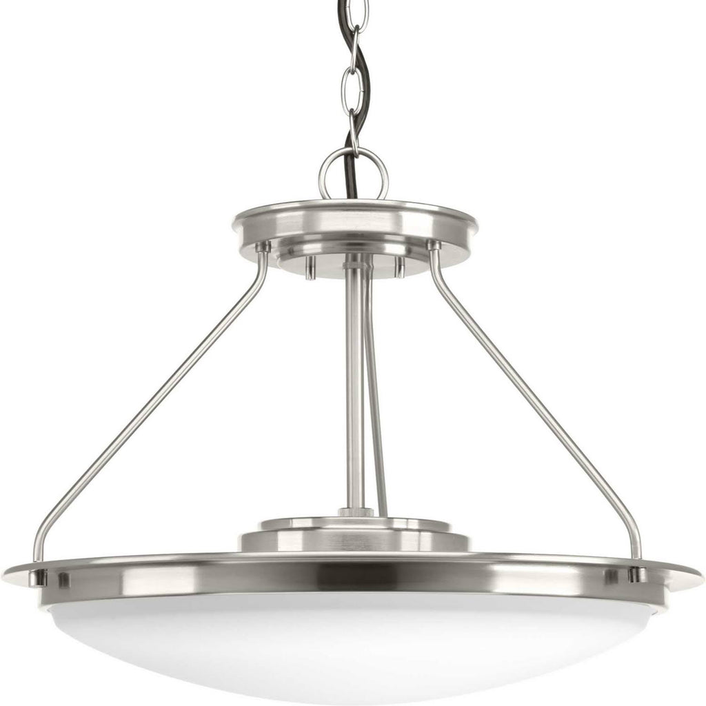 Nickel LED Semi-Flush Light O26792