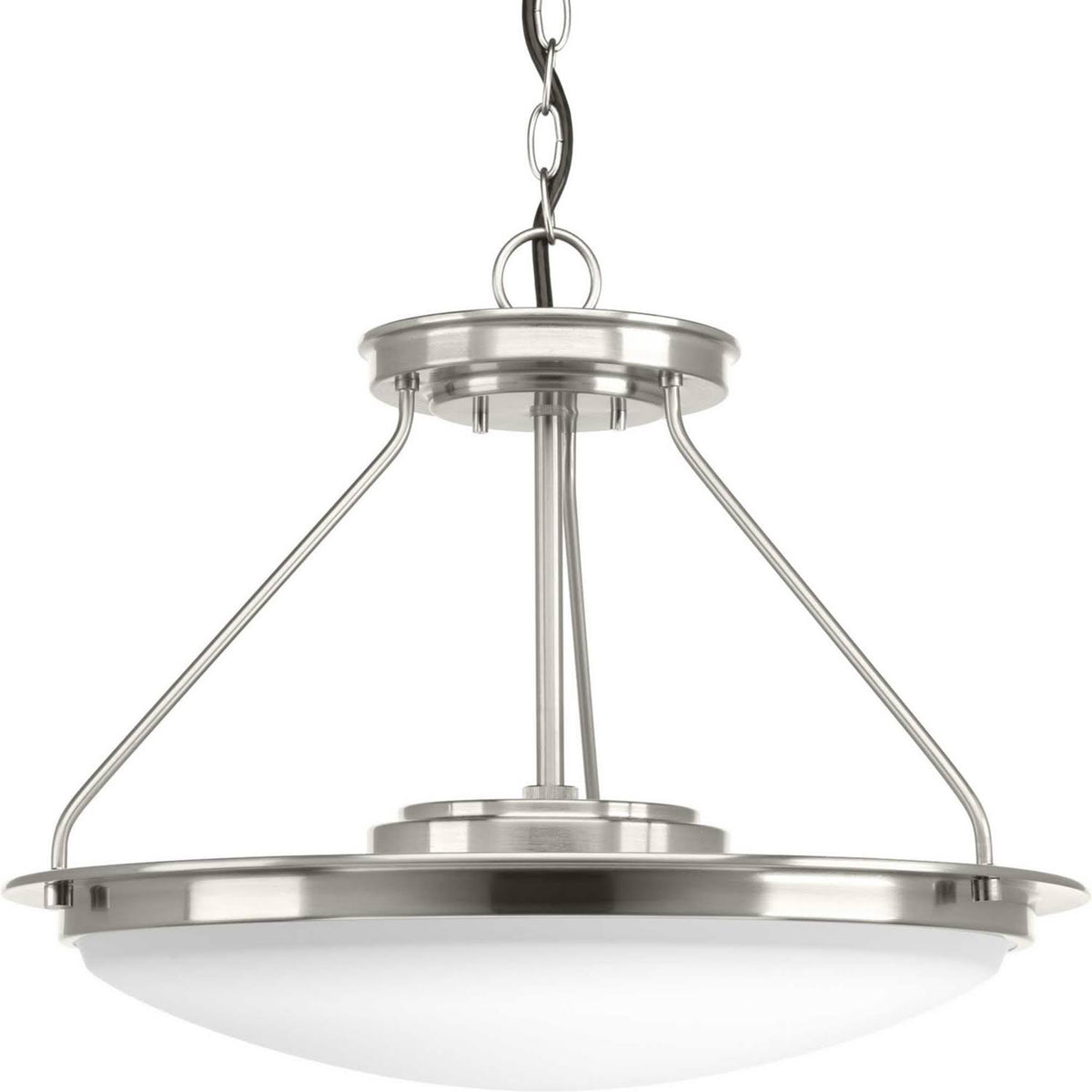 Nickel LED Semi-Flush Light O26792
