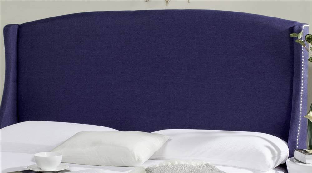 Navy Linen Headboard (Queen) Z5218