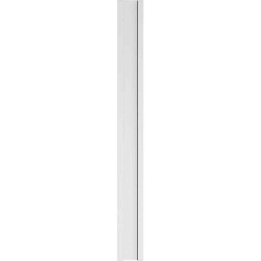 Two Equal Flat Panel PVC Pilaster with Decorative Capital & Base (Pair) T373