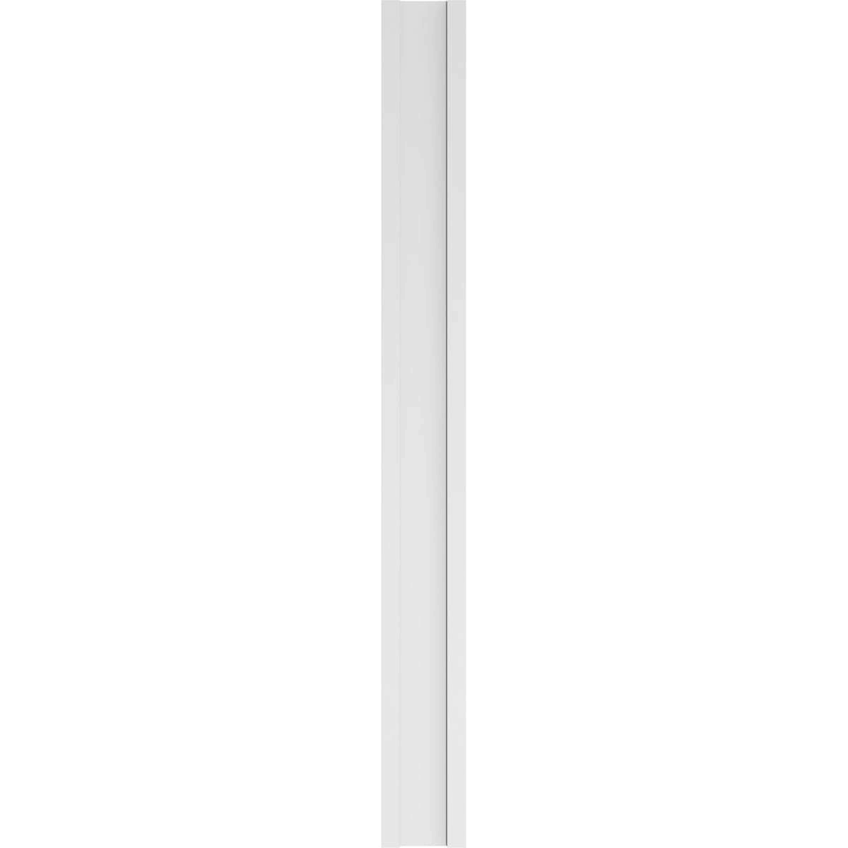 Two Equal Flat Panel PVC Pilaster with Decorative Capital & Base (Pair) T373