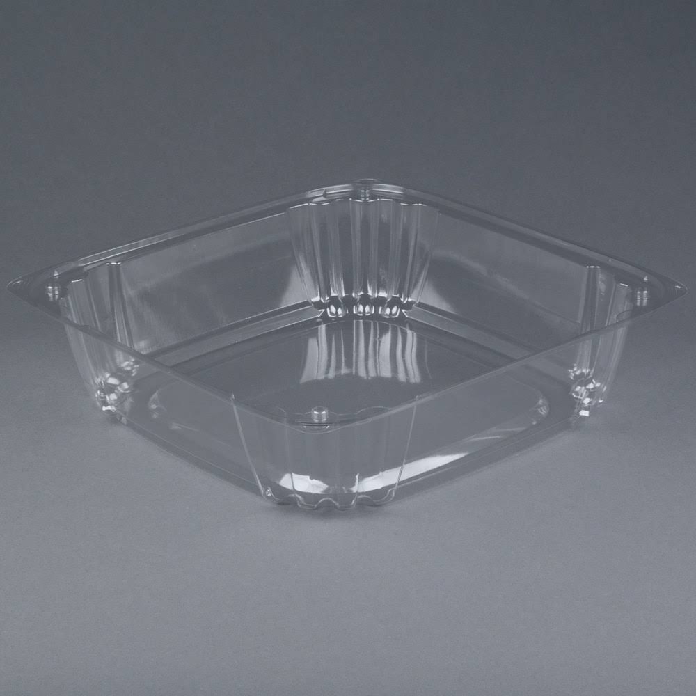 14x22 Square Disposable Deli Platter with High Dome Lid, 25/Case F5987