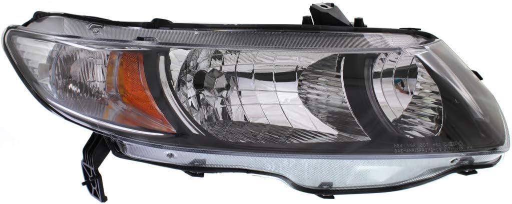 Honda Civic Headlight Assembly Unit 2010 2011 Pair Coupe S123