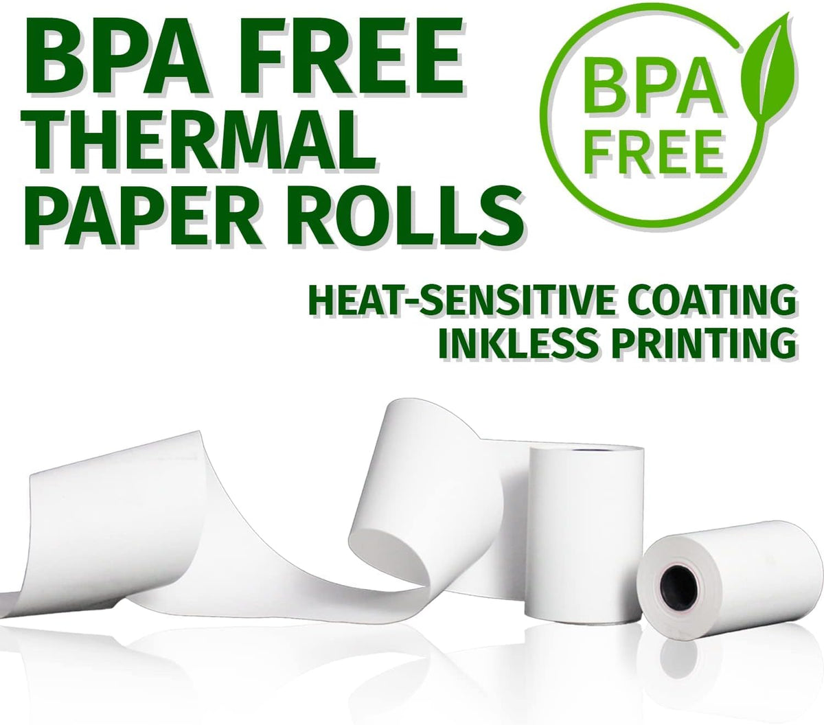 32 Rolls Thermal Paper Receipt Rolls, BPA Free Z4262