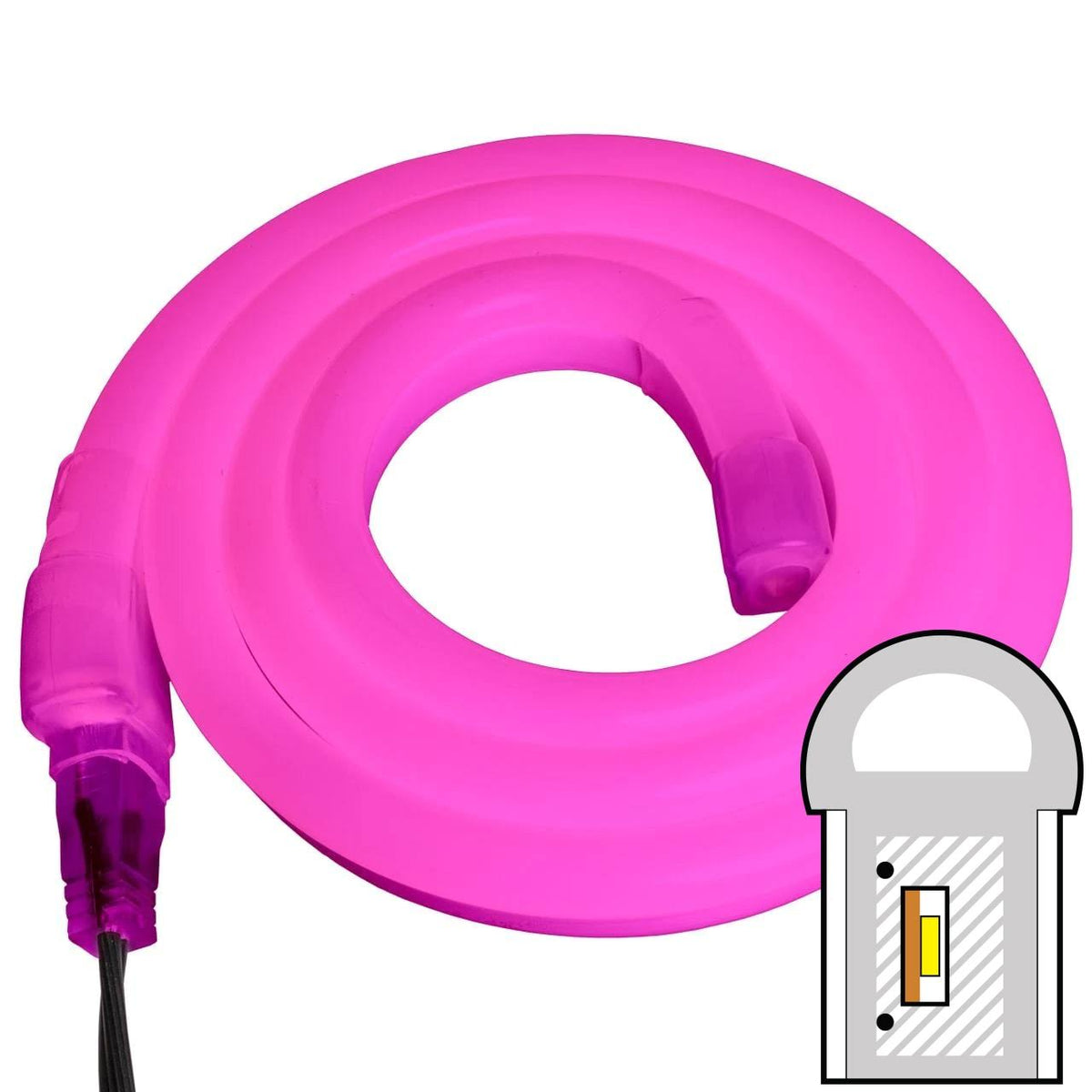 Pink SMD LED Neon Rope Light - 120 Volt G366