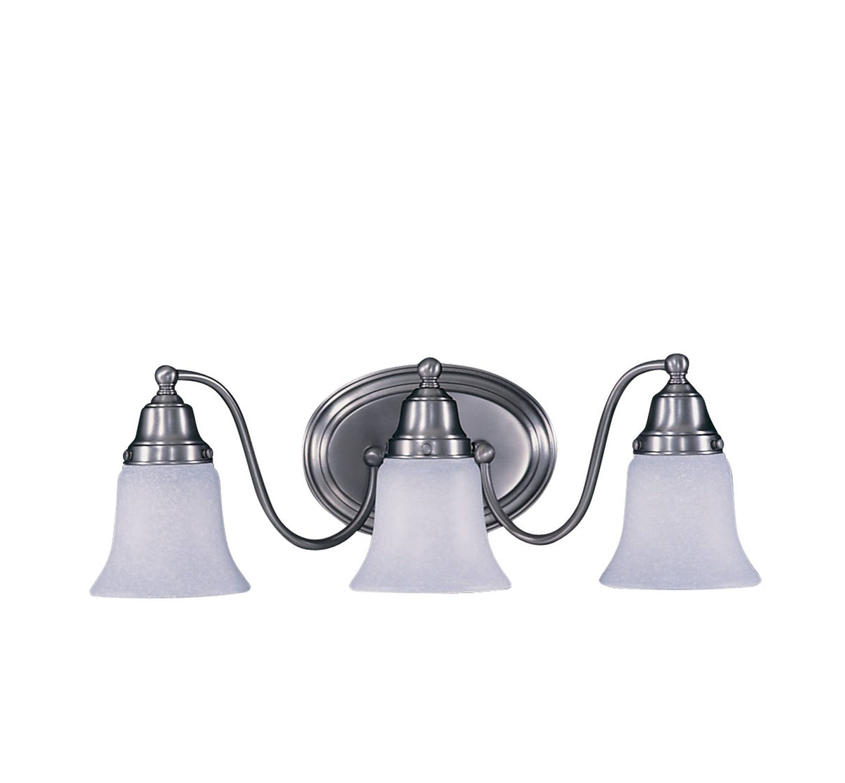 3-Light Polished Nickel Sconce F56386