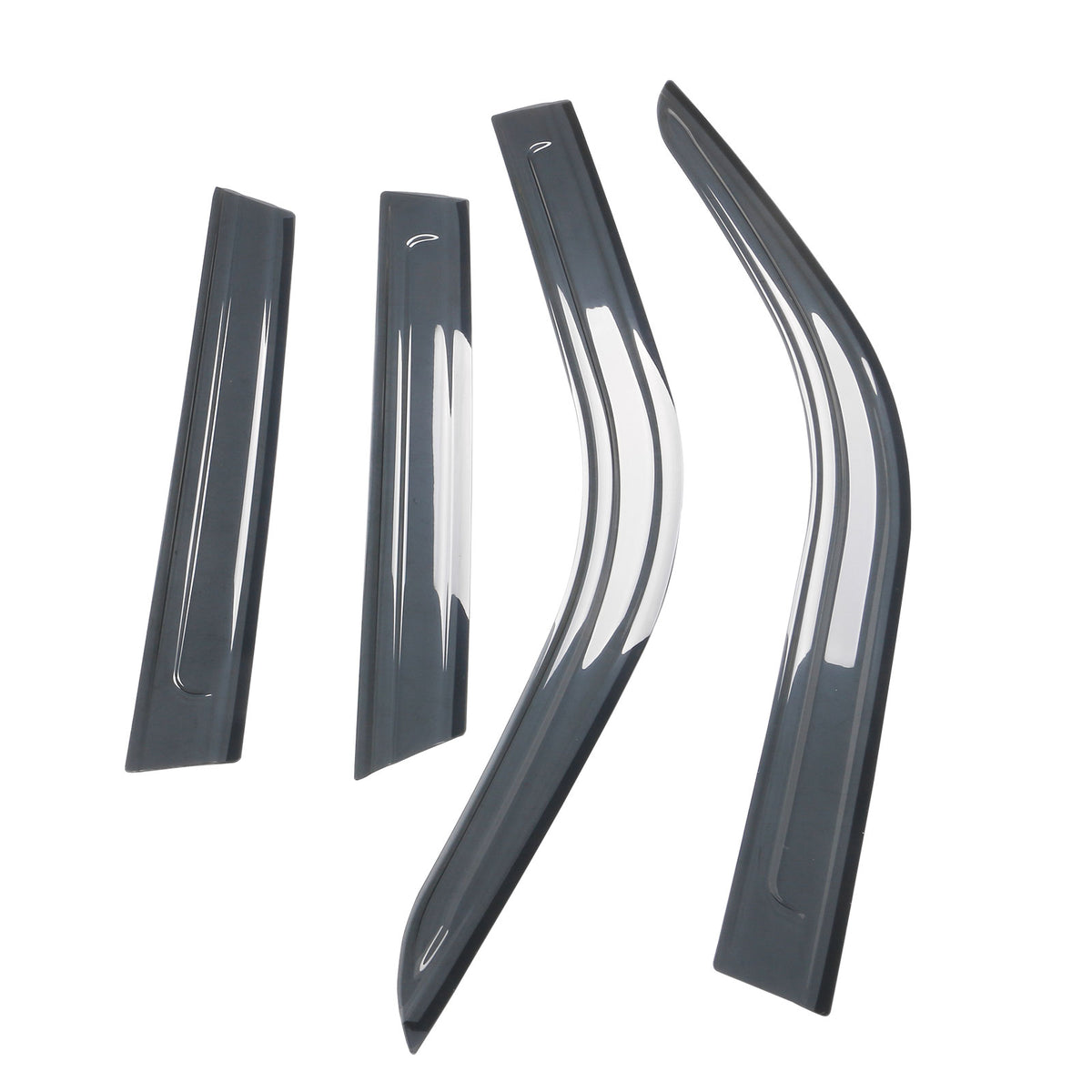 Black Acrylic Window Visors 4PCS Z120720