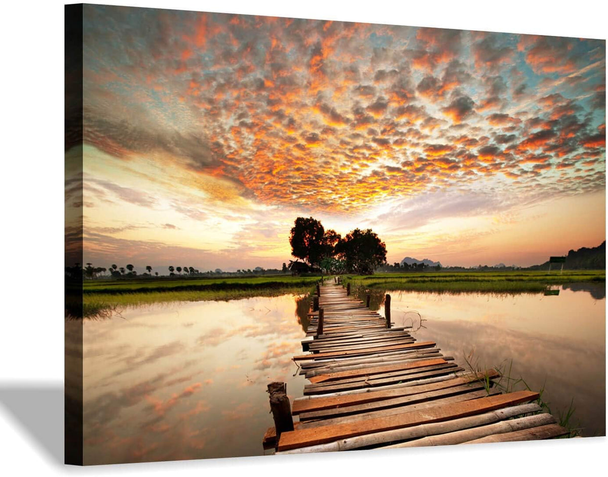 Landscape Art Print on Canvas, 18” x 24” x 1 Panel A927944