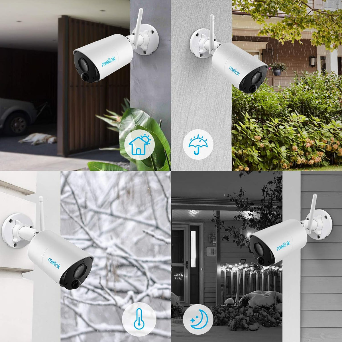 Wireless Outdoor Security Camera with Solar Panel B8774