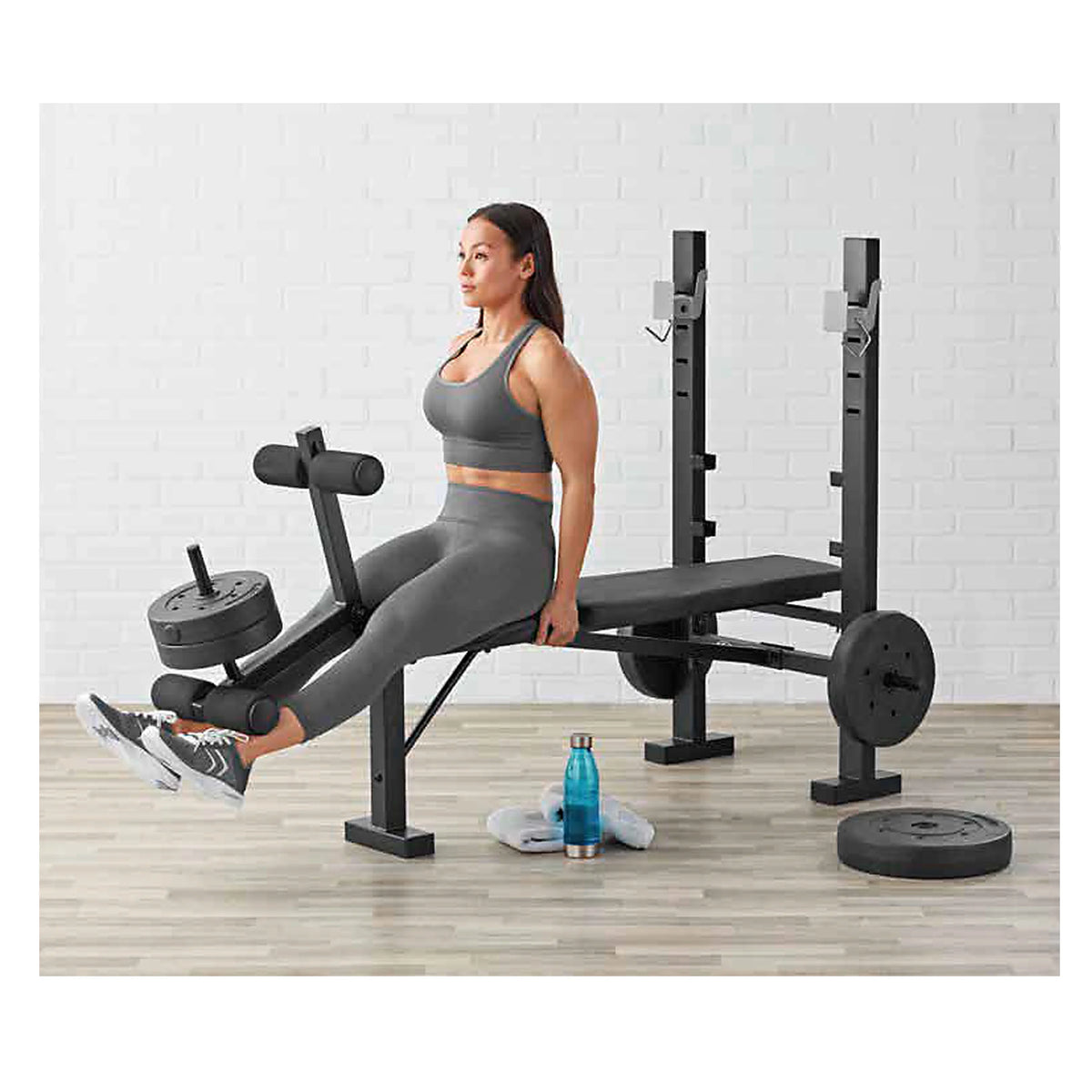 Standard Bench & Rack Combo with Leg Press S47126
