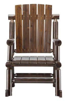 Red Shed Stained Log Rocker U2543