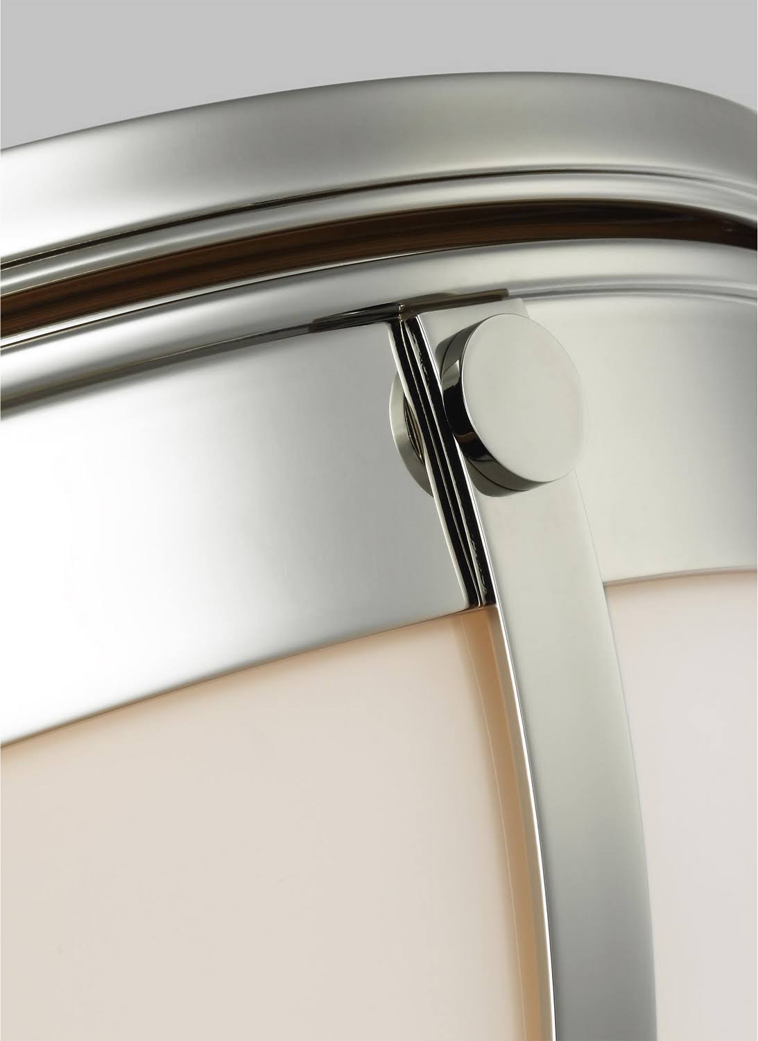 Polished Nickel Two Light Flush Mount U87012
