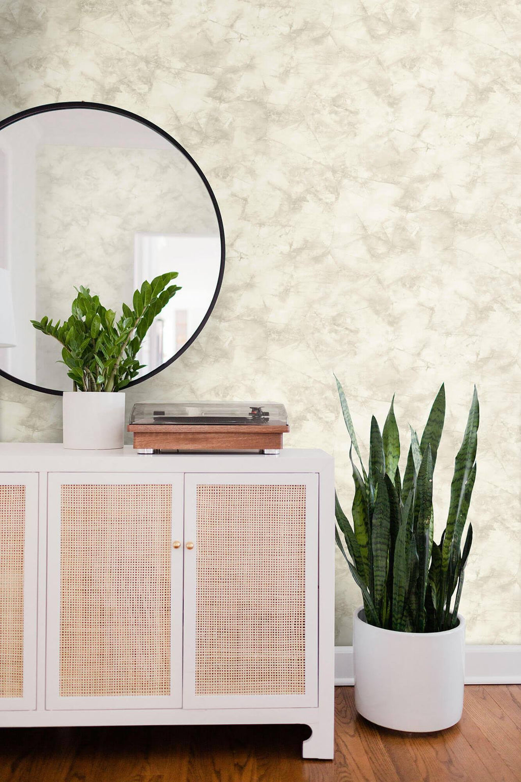 White Pressed Petioles Wallpaper Y8174