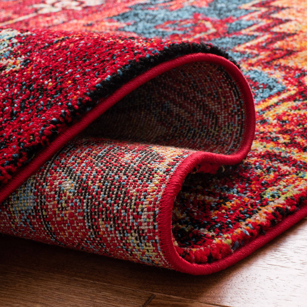Red / Blue Vintage Rug S6615
