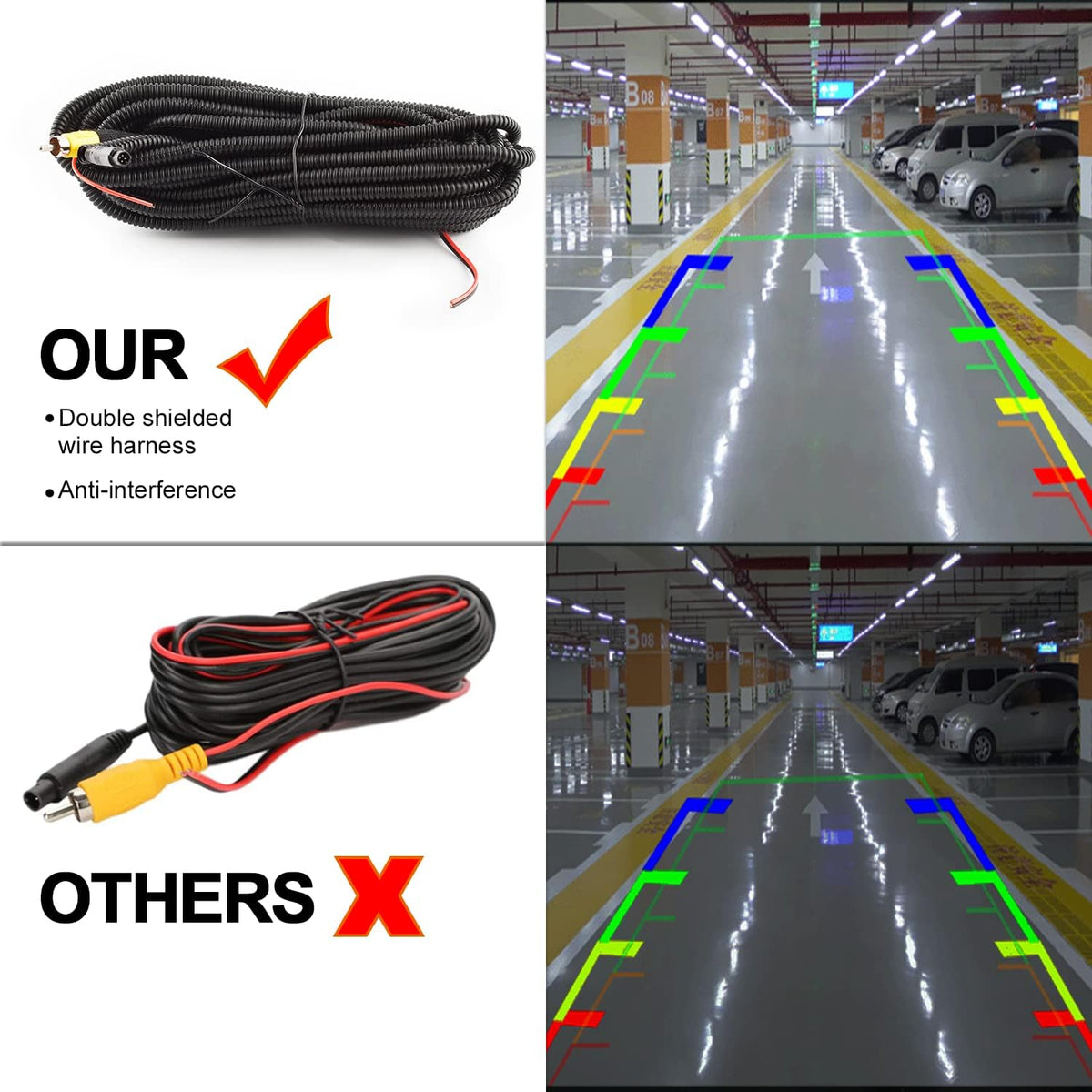 Tailgate Handle Backup Rear View Camera Pack of 2 P81349