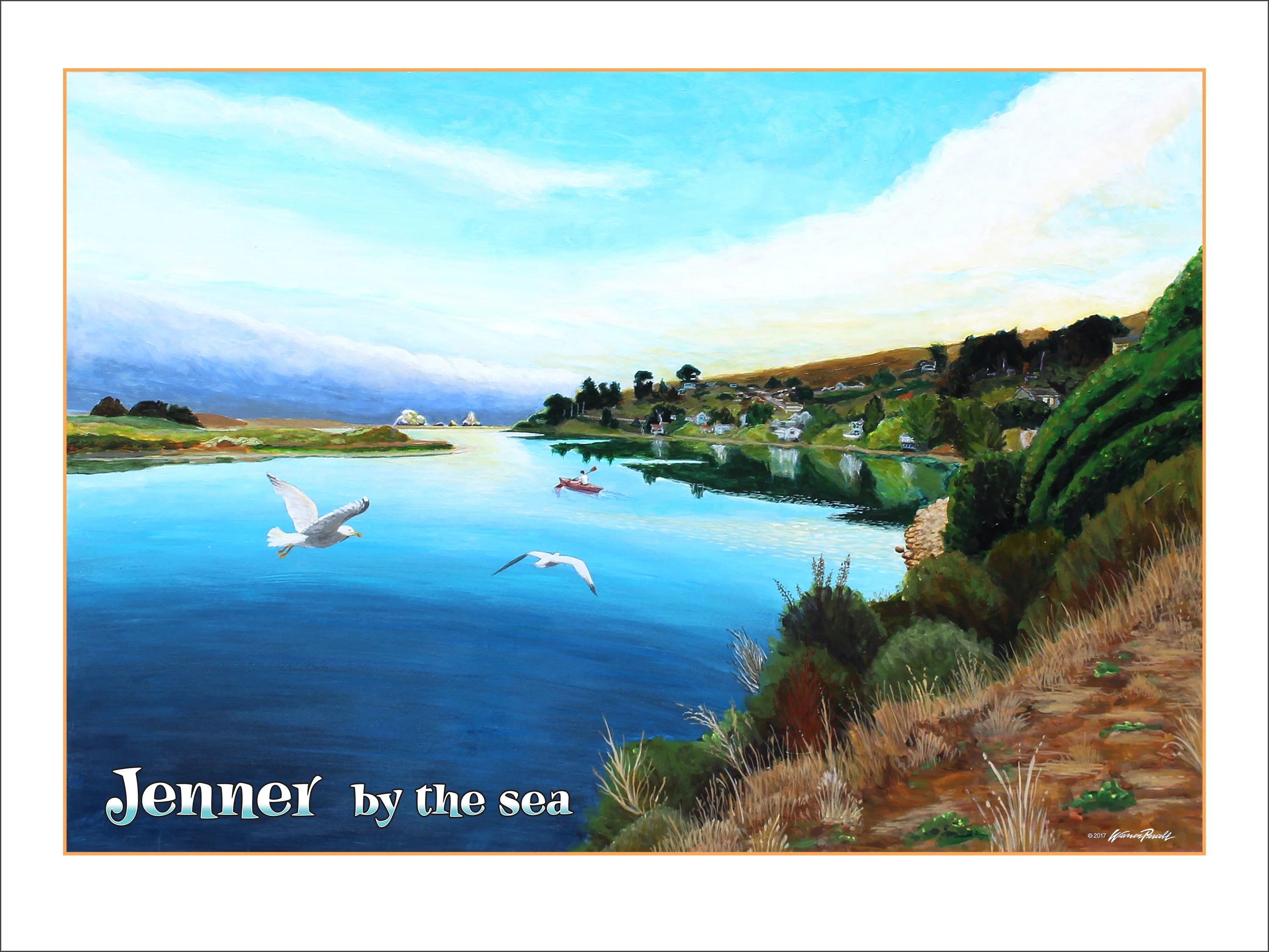 18x24 Art Print Poster of Jenner by the Sea L47892
