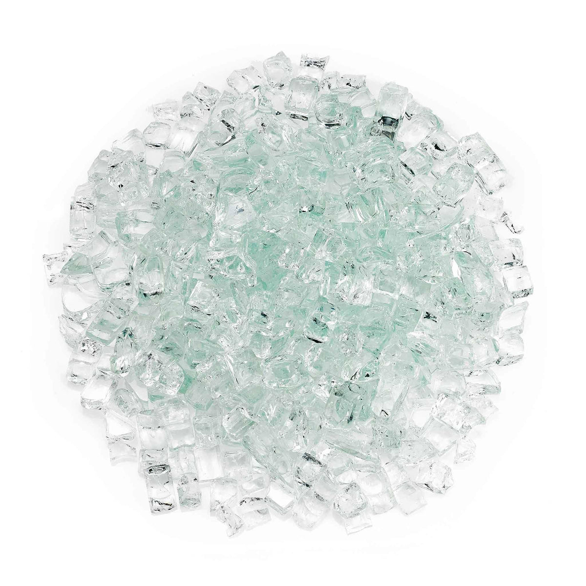 1/2x22 Clear Fire Glass (10 lb Bag) C848