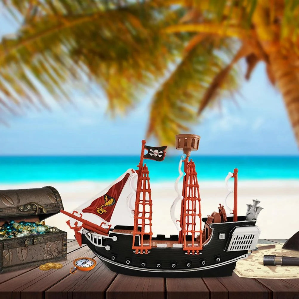Pirate Ship Pretend Toy Model for Kids N8731