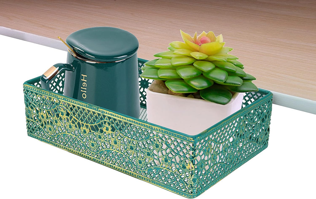 Clip-on Drawer Organizer (Green + Gold) J1762