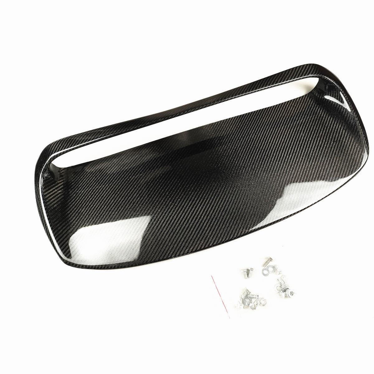 Black Carbon Fiber Hood Bonnet Vent Scoop P16966
