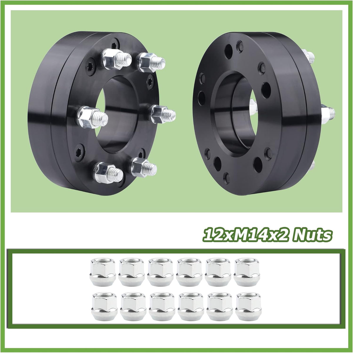 2 inch 5x135 to 6x135 Wheel Adapters with 87.1mm Hub Bore E953581