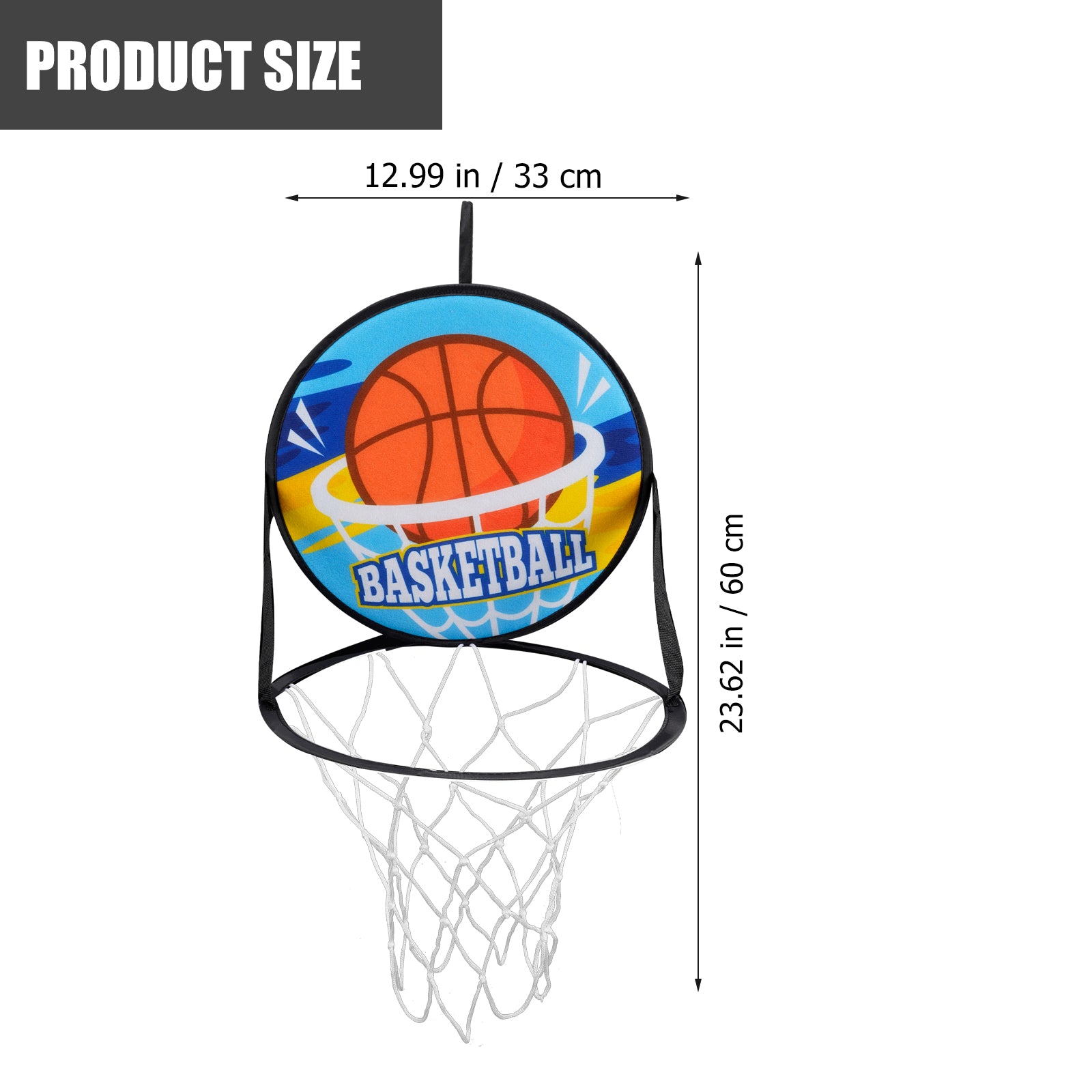 Double Sided Basketball Hoop Dart Board Sticky Ball Set Q21332