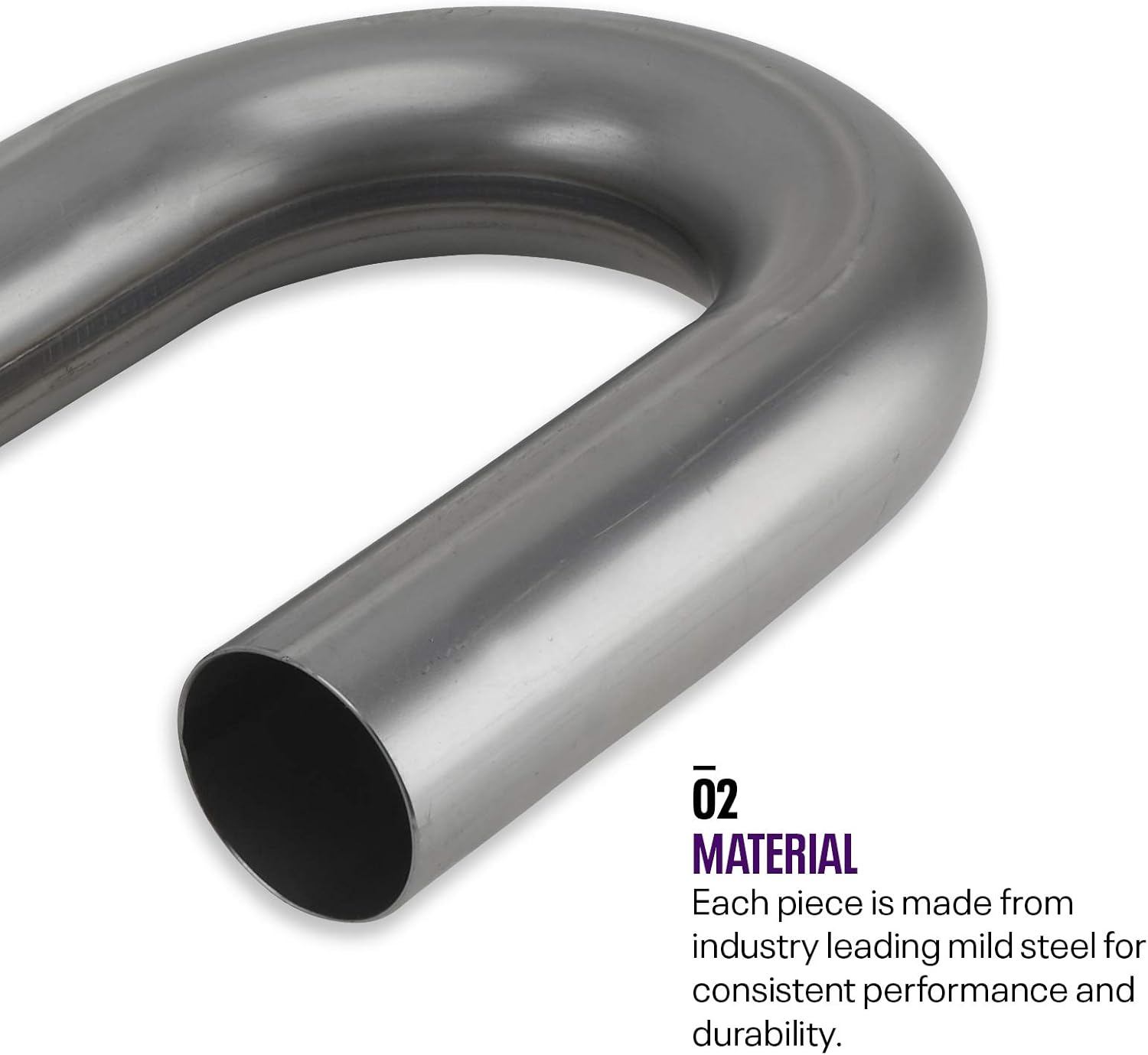 2 Inch Mild Steel Exhaust Pipe Pack of 2 H2184