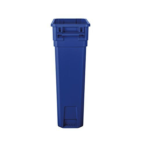 Blue 23 Gallon Resin Trash Can with Handles B9197