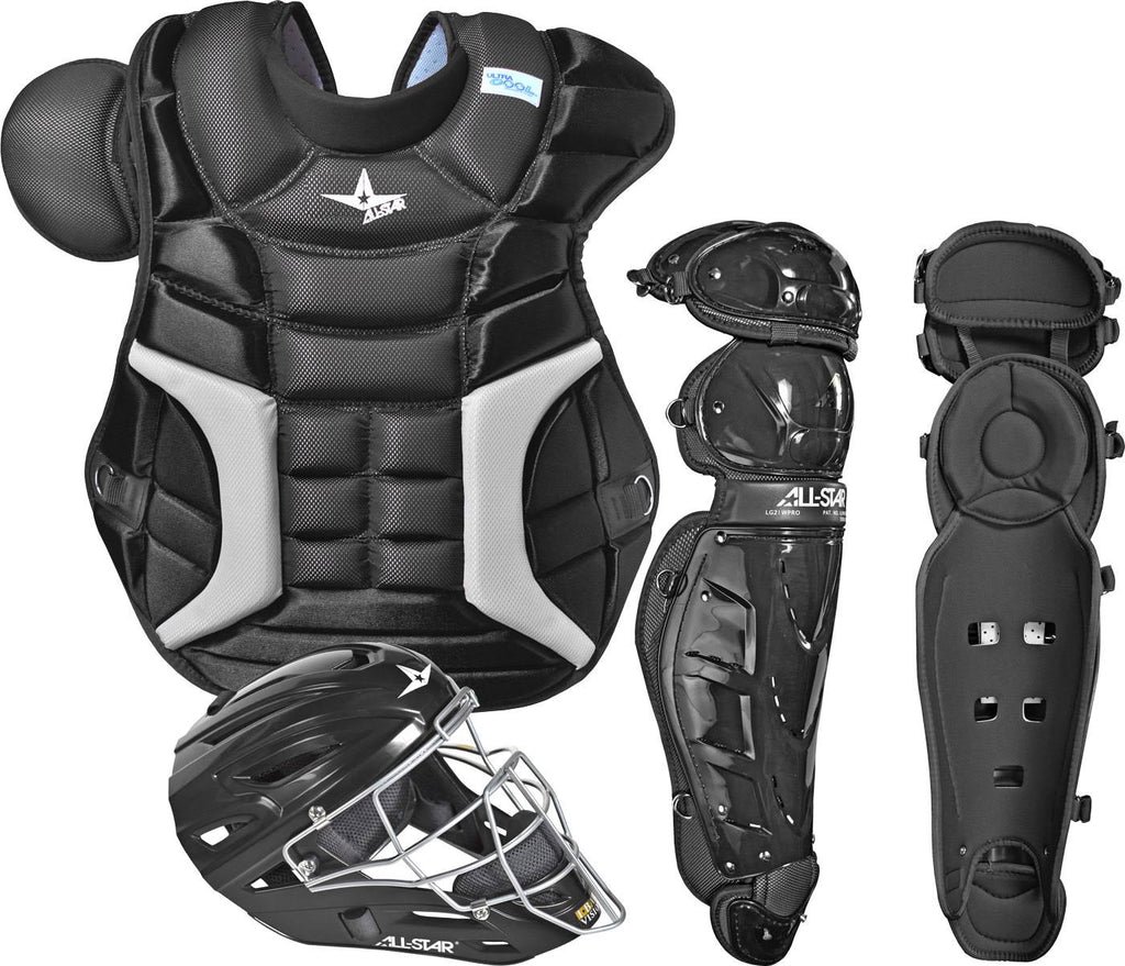 Black Adult Baseball Catchers Gear Set M340887