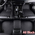 Custom Car Floor Mats Waterproof Full Coverage Non-Slip Carpet (All Black) Q902