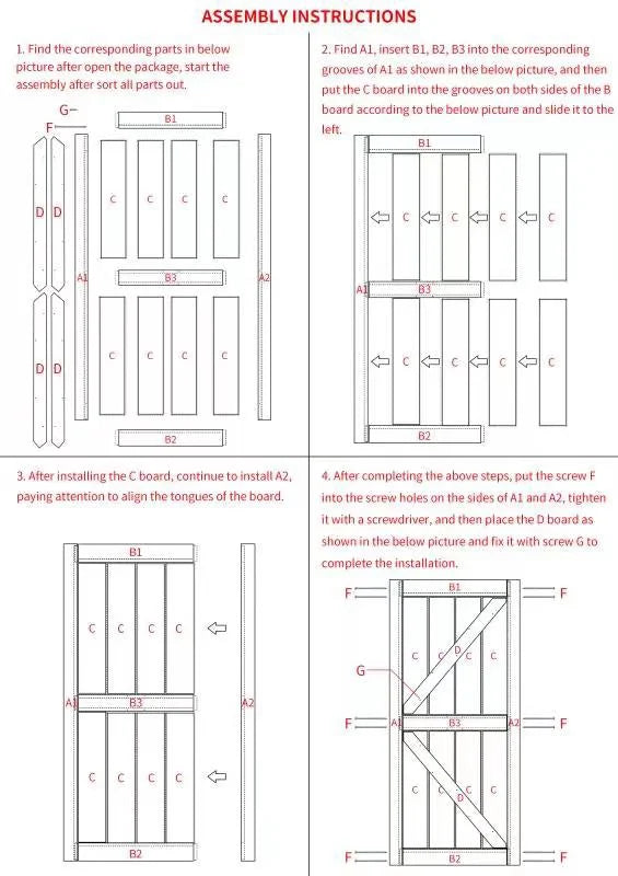 White Primed Paneled Wood Sliding Barn Door P5075