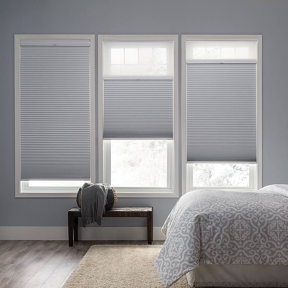 Cordless Day/Night Cellular Shade in Snow A296