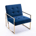 Blue Velvet Tufted Velvet Armchair A64658