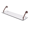 30 in. Floating Glass Shelf Antique Copper J442896