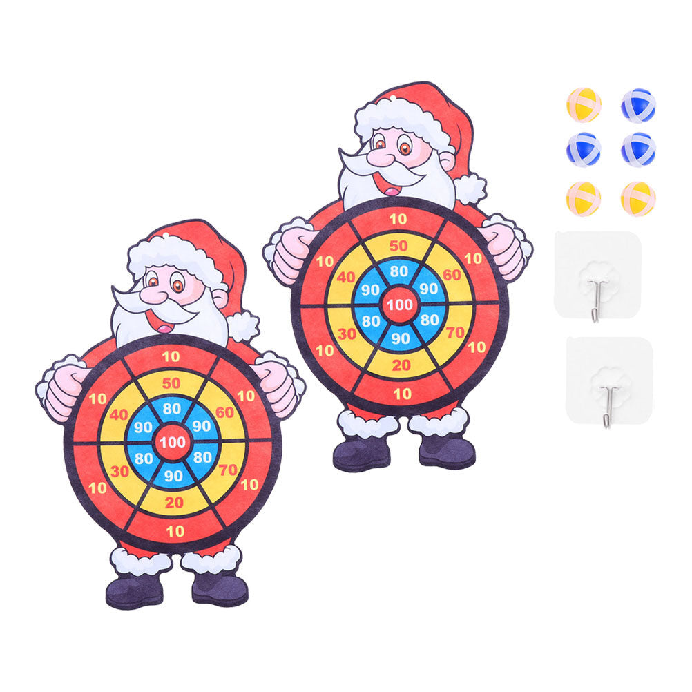 Portable Santa Claus Dart Board Toy Y33906