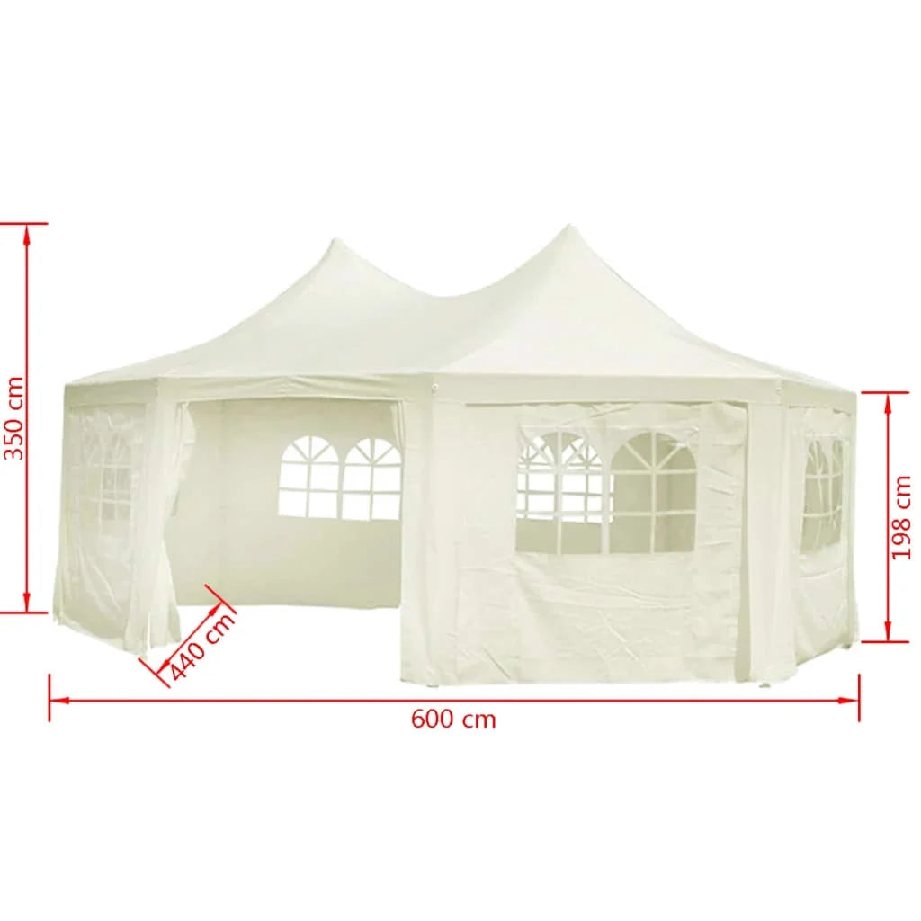 Octagonal Party Tent Cream X557525