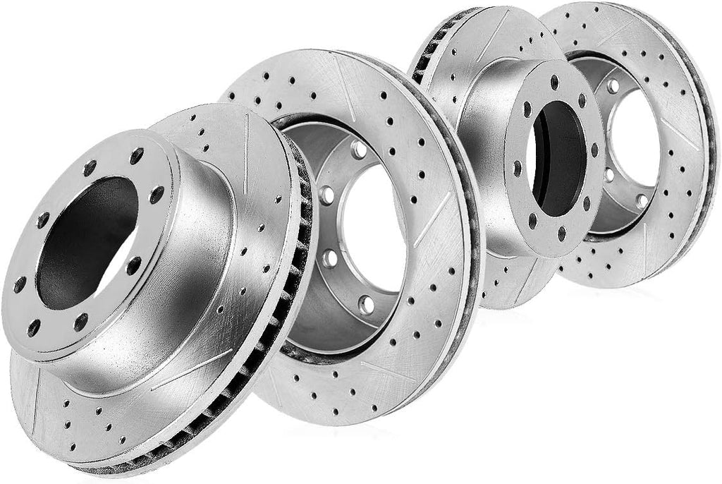FRONT 326.39mm + REAR 323.2mm D/S 8 Lug Rotors K915809