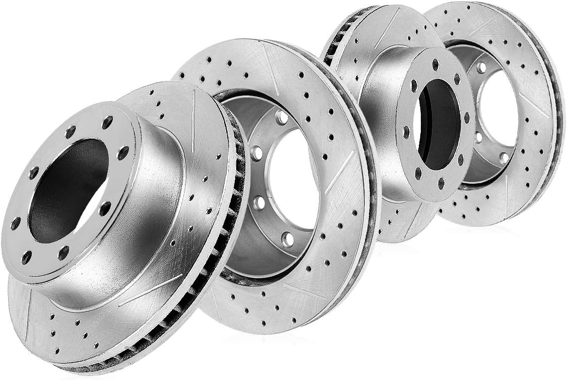 FRONT 326.39mm + REAR 323.2mm D/S 8 Lug Rotors K915809