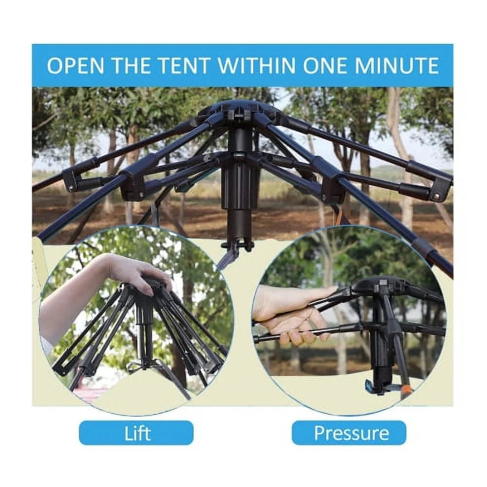 Waterproof Portable Dome Tent for 2/3/4/5 People T988