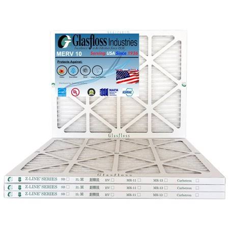 22x28x1 MERV 10 Furnace Air Filter, Qty:4 D71385