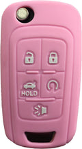 Pink Silicone Keyless Entry Remote Control Key Fob Cover Case T1690