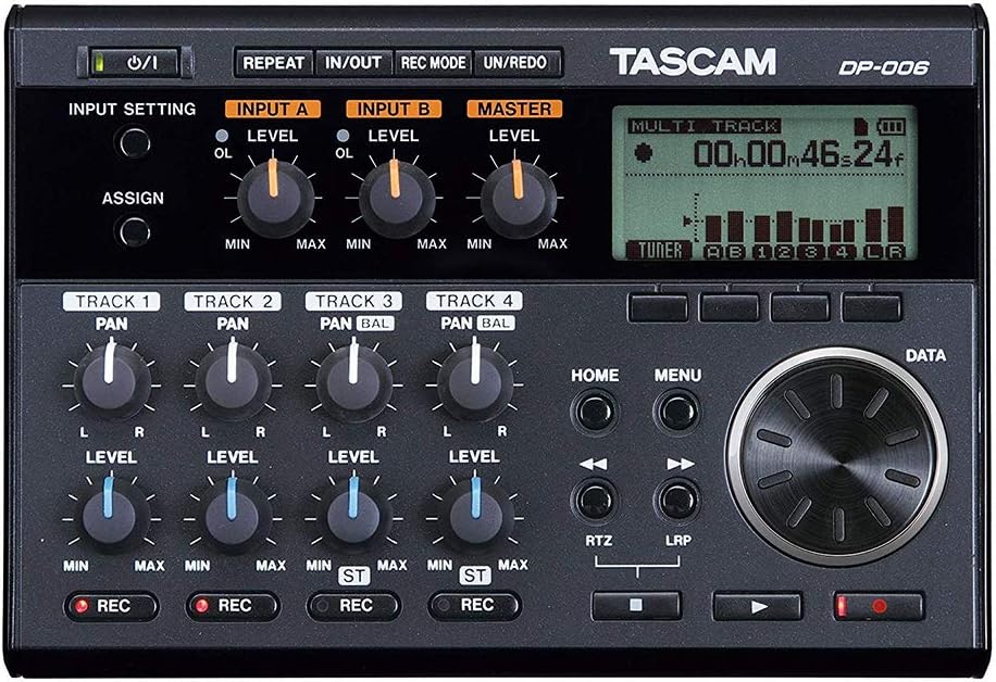 6-Track Digital Pocketstudio with AC Power Adapter, Headphones & 32GB Memory Card Bundle B656
