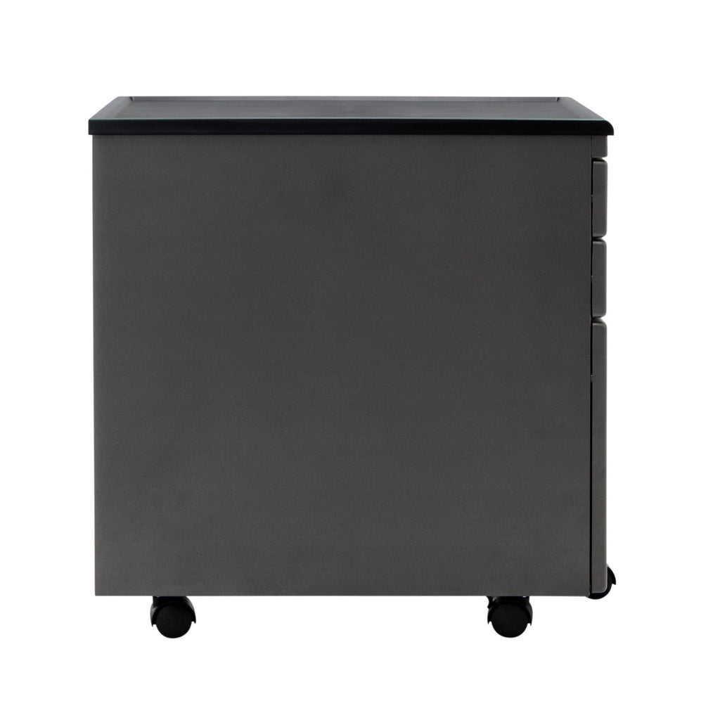 Pewter Mobile File Cabinet V9326