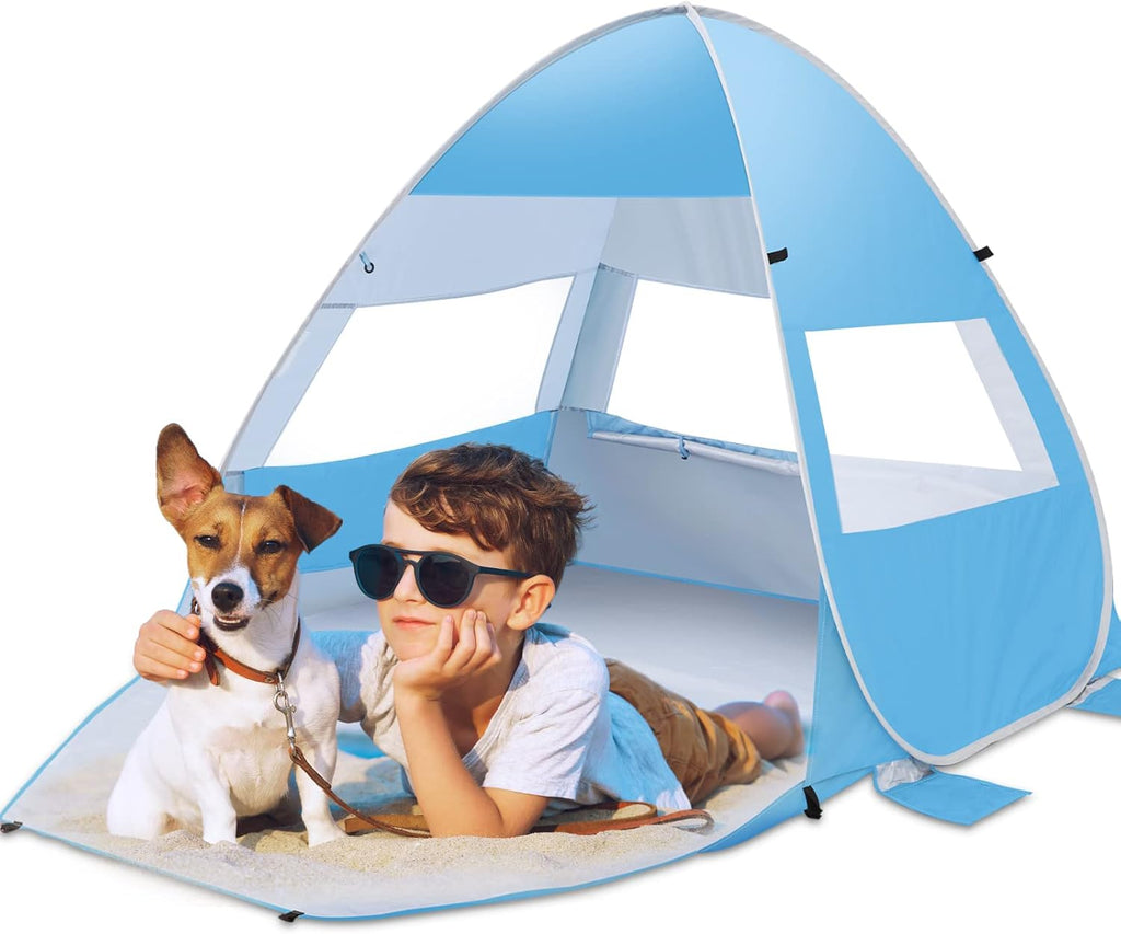 UPF 50+ Lightweight Beach Tent with Carry Bag O7734