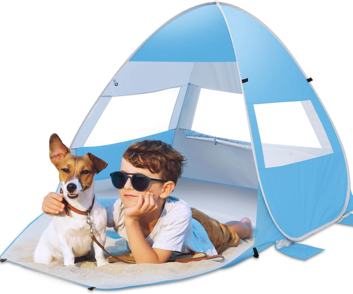 UPF 50+ Lightweight Beach Tent with Carry Bag O7734