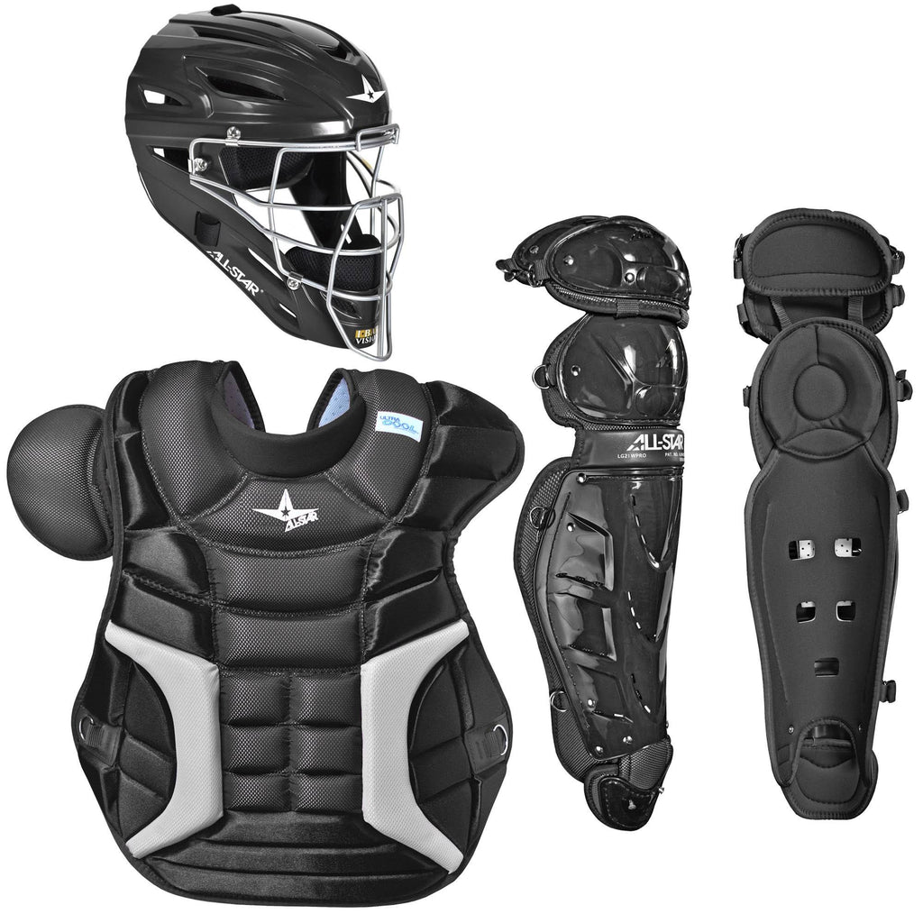 Black Adult Baseball Catchers Gear Set M340887