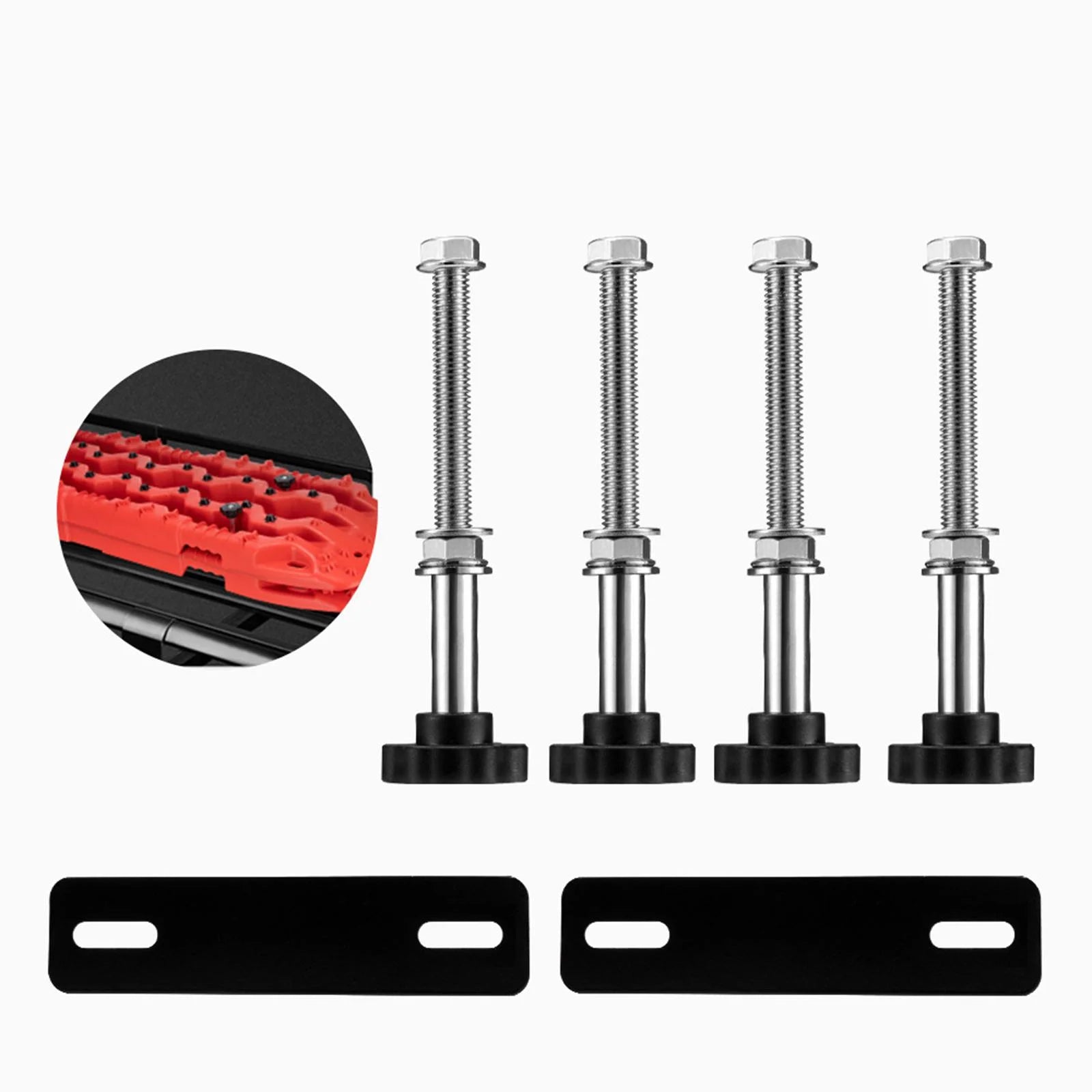 Recovery Board Mount Tracks Car Van Mounting Fitting Set Roof Rack Accessories G330117