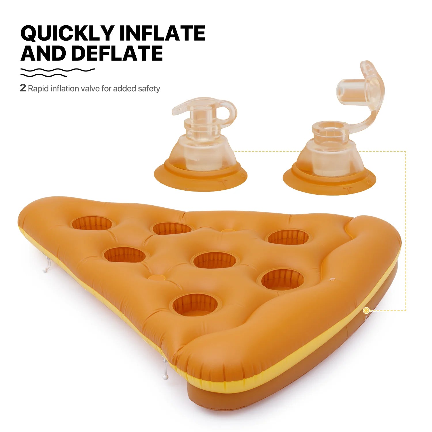 Set of 2 Inflatable Pool Floaties with Drink Holders F157