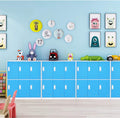 Blue Metal Storage Locker Cabinet with Keys H630